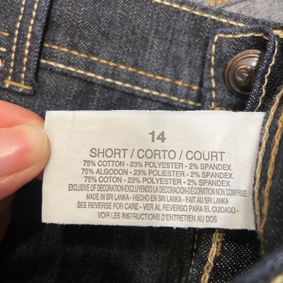 Gloria Vanderbilt 14 Short Amanda Stretch Classic Fit Dark Wash Stretch Denim - Picture 4 of 6